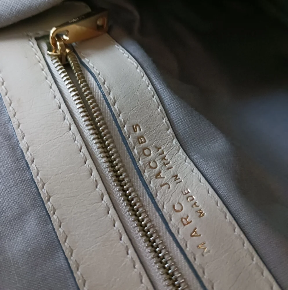 Vintage Marc Jacobs quilted ivory genuine leather shoulder bag - Picture 14 of 16